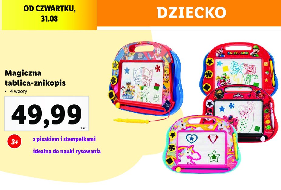Magiczna tablica znikopis promocja