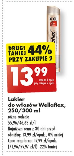 Lakier do włosów shiny hold Wellaflex promocja