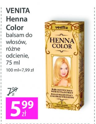 Balsam koloryzuj膮cy s艂oneczny blond Venita henna color promocja