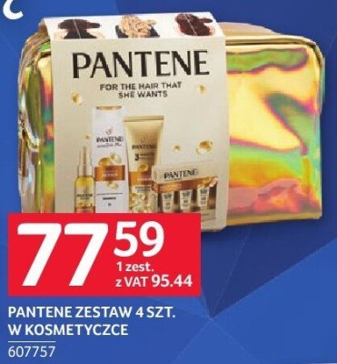 Zestaw Pantene 4 szt. w kosmetyczce promocja w Selgros