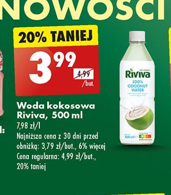 Woda kokosowa Riviva promocja