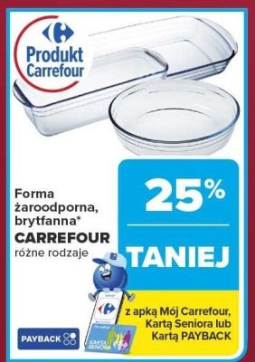 Forma żaroodporna, brytfanna CARREFOUR promocja w Carrefour