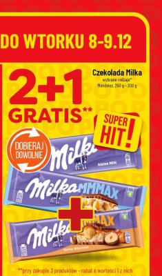 Czekolada Milka wybrane rodzaje 2+1 gratis promocja w POLOmarket