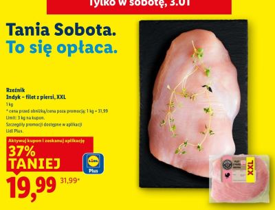 Filet z piersi indyka Rzeźnik XXL promocja w Lidl