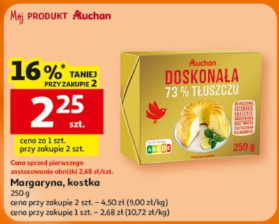 Margaryna, kostka Auchan promocja w Auchan