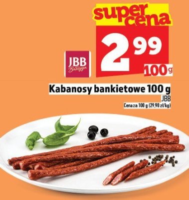 Kabanosy bankietowe 100 g promocja w TOPAZ