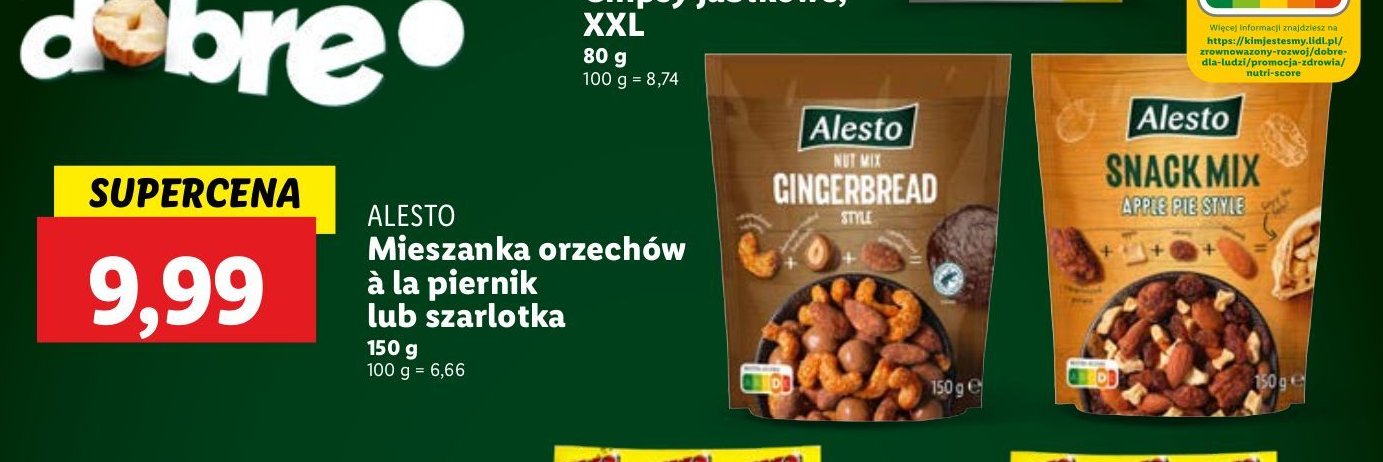 Mieszanka orzechów a'la piernik Alesto promocja w Lidl