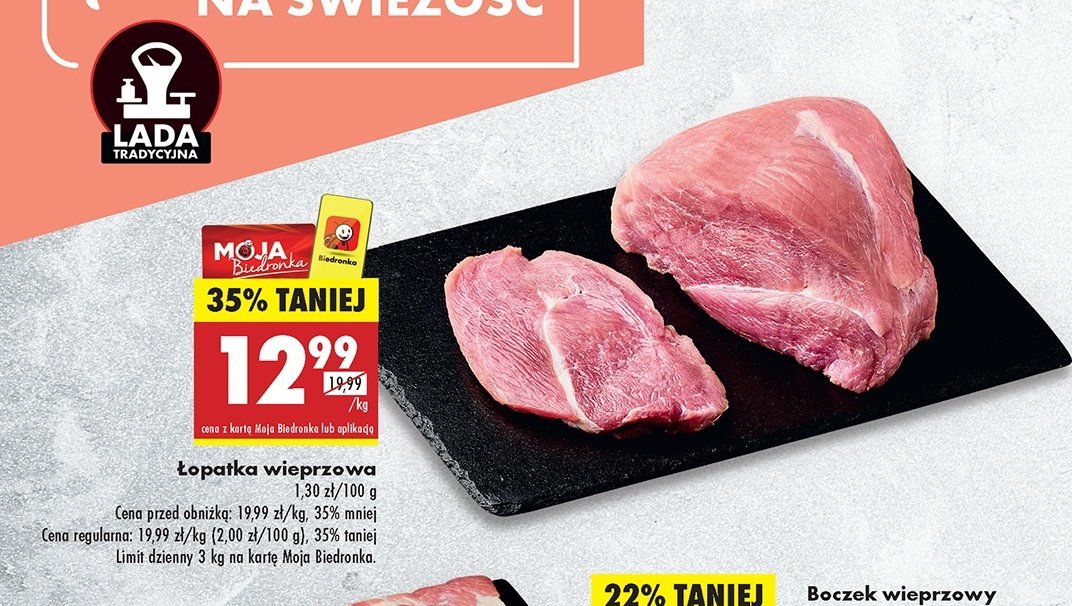 Łopatka wieprzowa promocja