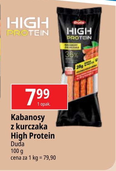 Kabanosy z kurczaka Silesia duda high protein promocja