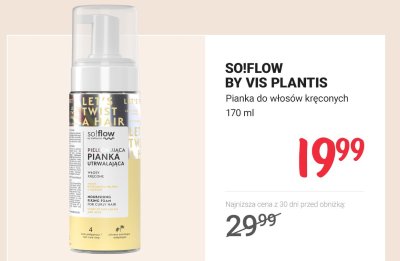 Pianka do włosów kręconych So!Flow by Vis Plantis promocja w Rossmann