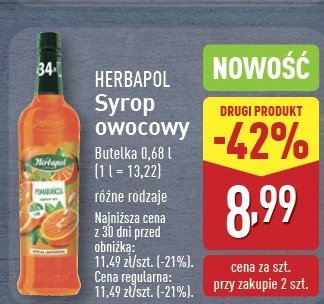 Syrop pomara艅czowy Herbapol promocja