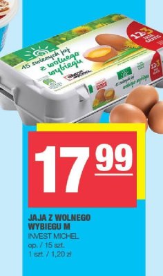 Jaja z wolnego wybiegu M Invest Michel promocja w SPAR