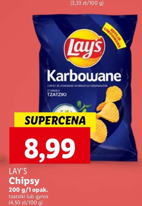 Chipsy gyros Lay's karbowane Frito lay lay's promocja