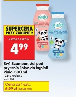 Szampon, żel pod prysznic i płyn do kąpieli 3w1 500 ml różne rodzaje promocja w Biedronka