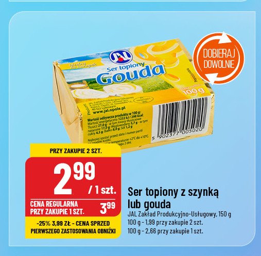 Ser topiony gouda Jal promocja