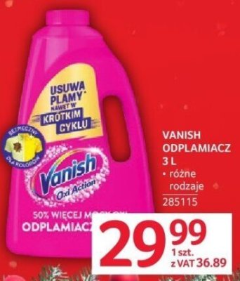 Odplamiacz Vanish promocja w Selgros