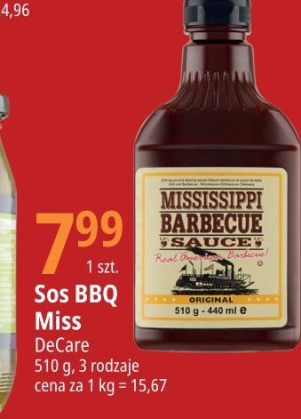 Sos bbq Mississippi promocja