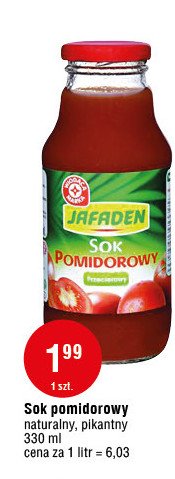 Sok pomidorowy pikantny Wiodąca marka jafaden promocja