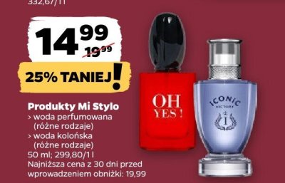 Woda perfumowana, różne rodzaje promocja w Netto