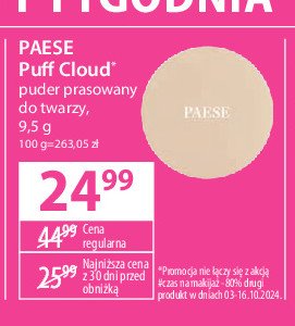 Puder do twarzy PAESE PUFF CLOUD promocja