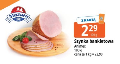 Szynka bankietowa Animex promocja w Leclerc