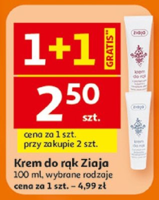 Krem do rąk 100 ml, wybrane rodzaje Ziaja promocja w Auchan