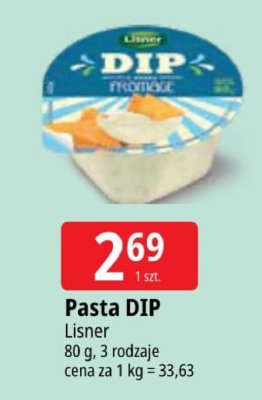 Pasta DIP Lisner promocja w Leclerc