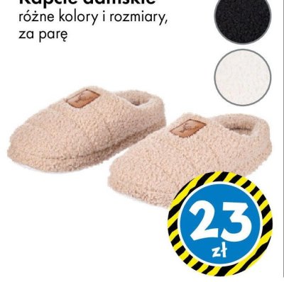 Kapcie damskie różne rozmiary za parę promocja w Tedi