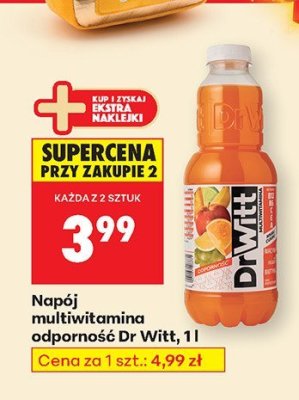 Nap贸j multiwitamina Dr witt promocja w Biedronka