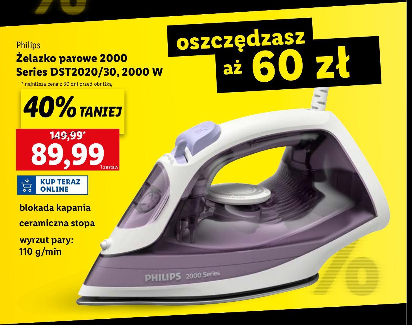 Żelazko dst2020/30 Philips promocja w Lidl