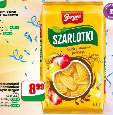Ciastka Szarlotki z nadzieniem jabłkowym  promocja w Dino