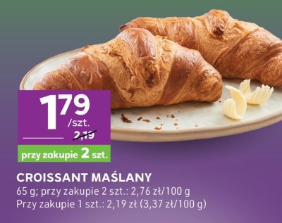 Croissant maślany promocja w Stokrotka