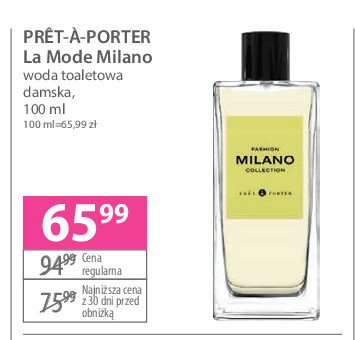 Woda toaletowa Pret-a-porter milano promocja