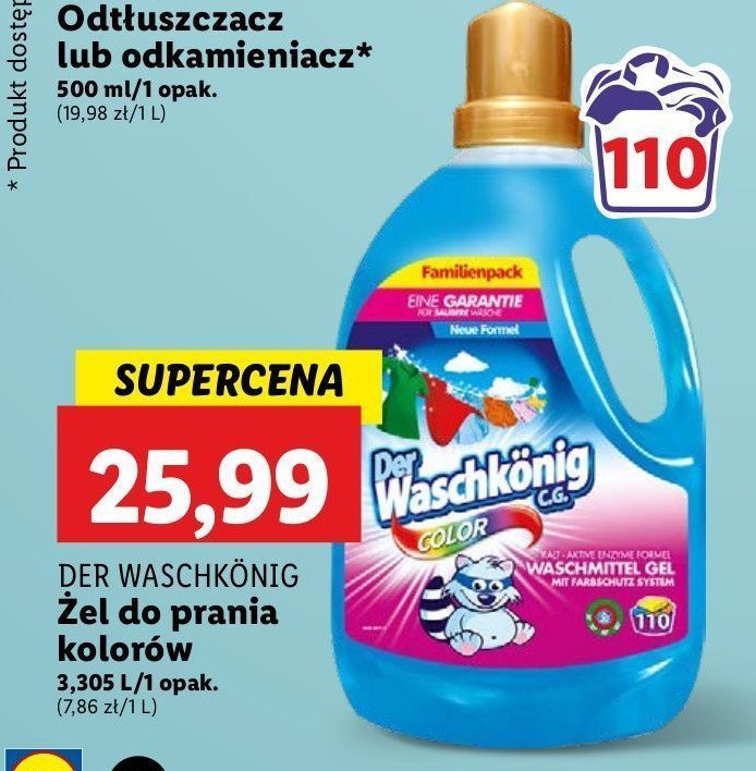 Żel do prania color Der waschkonig promocja