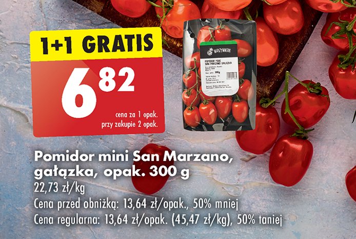 Pomidory mini san marzano gałązka promocja