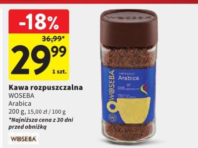 Kawa rozpuszczalna WOSEBA Arabica promocja w Intermarche