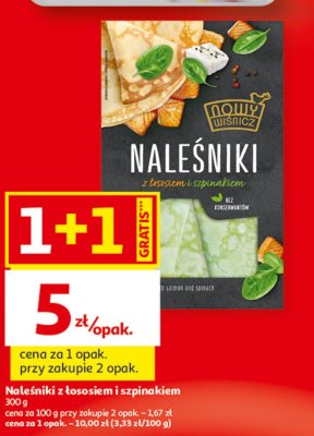 Naleśniki z łososiem i szpinakiem Nowy Wiśnicz, 300 g promocja w Auchan