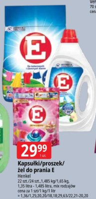 Kapsułki/proszek/żel do prania E Henkel promocja w Leclerc