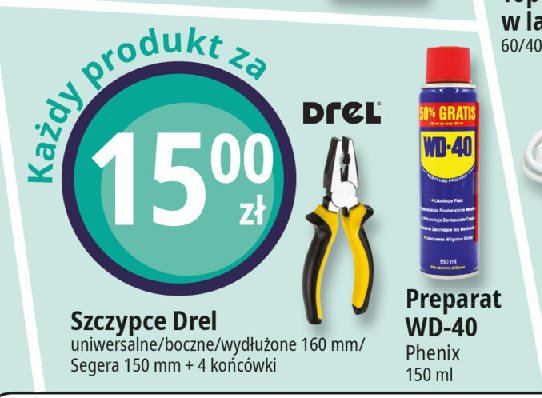 Szczypce boczne Drel promocja