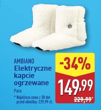 Kapcie ogrzewane AMBIANO promocja