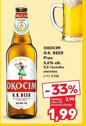 Piwo Okocim o.k. beer promocja
