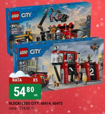 Klocki LEGO CITY: 60414, 60472 promocja w bi1