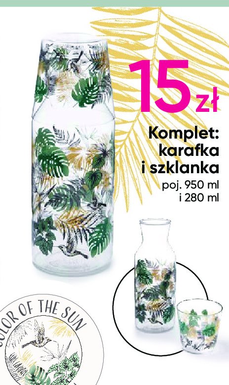 Karafka 950 ml + szklanka 280 ml promocja