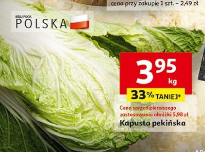 Kapusta pekińska promocja w Auchan