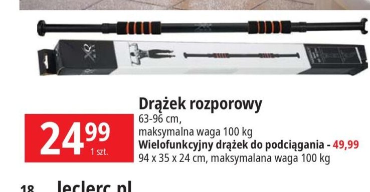 Dr膮偶ek rozporowy 63-96 cm XQ promocja