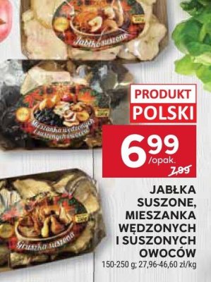 Jabłka suszone, mieszanka wedzonych i suszonych owoców promocja w Stokrotka