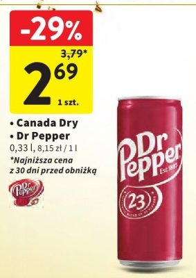 Napój gazowany Dr Pepper promocja w Intermarche