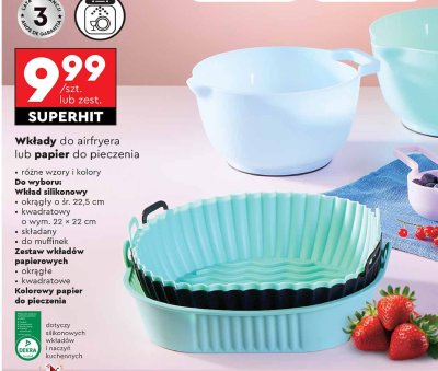 Wk艂ad silikonowy do airfryera 22 x 22 cm promocja
