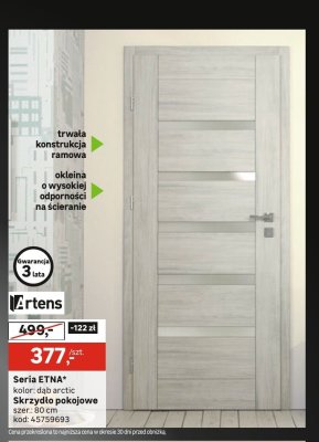 Drzwi skrzydło pokojowe seria ETNA promocja w Leroy Merlin