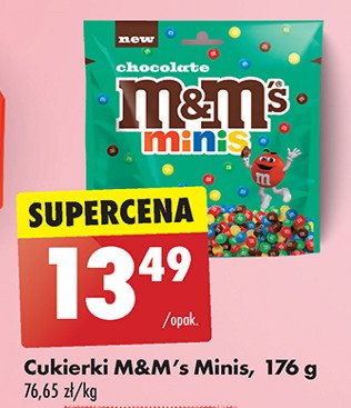 Draże czekoladowe minis M&m's promocja w Biedronka